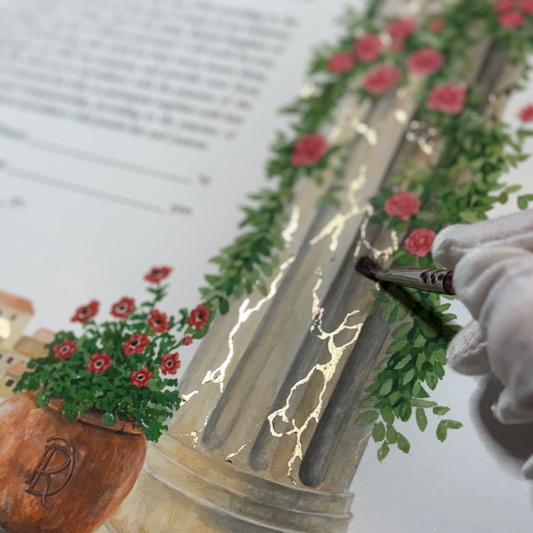Beneath the Canopy - Gold / Silver Leaf Artwork Detailing