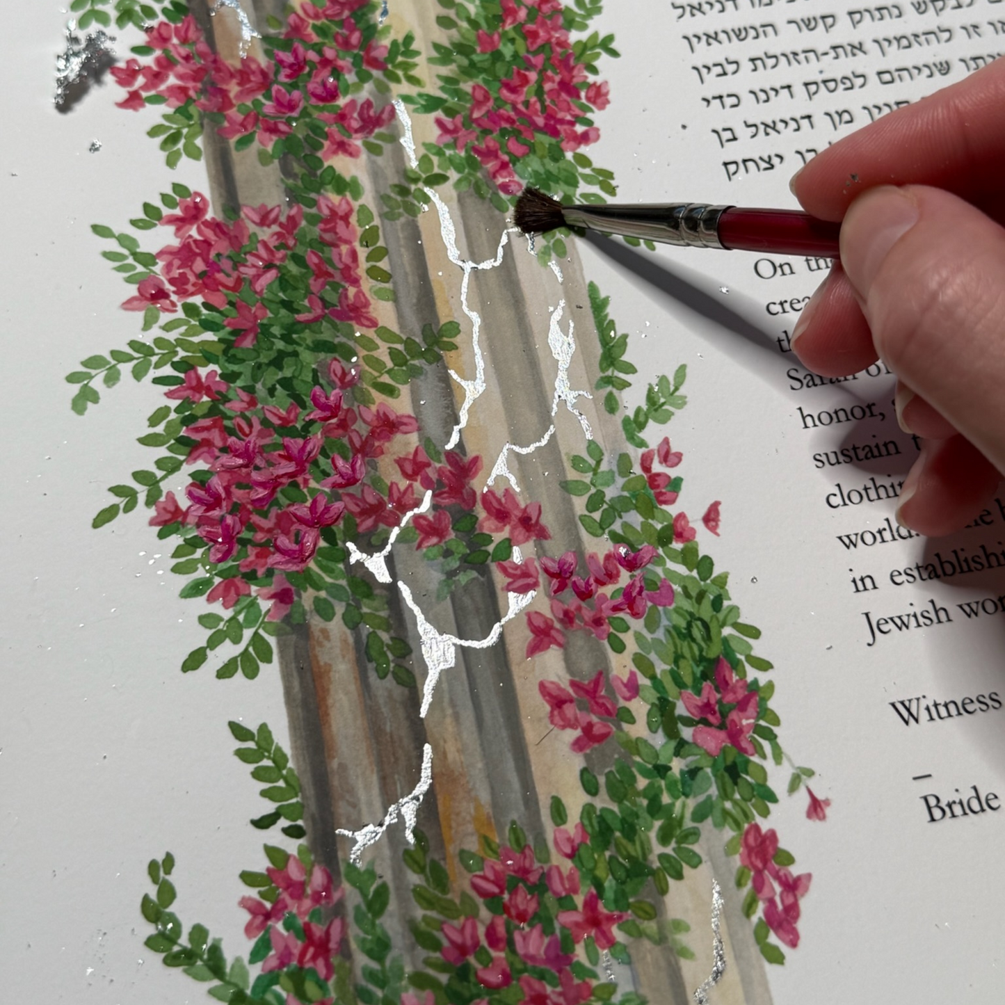 Beneath the Canopy - Gold / Silver Leaf Artwork Detailing